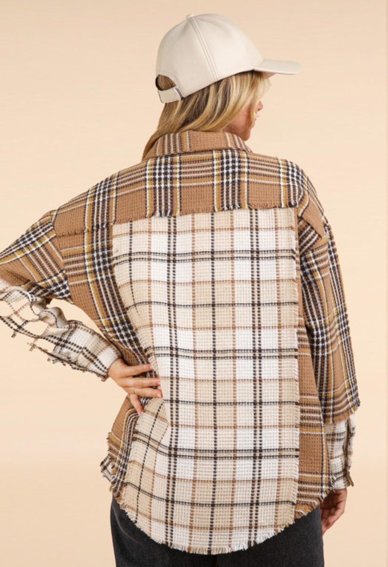 The Olivia Mocha Plaid Shacket