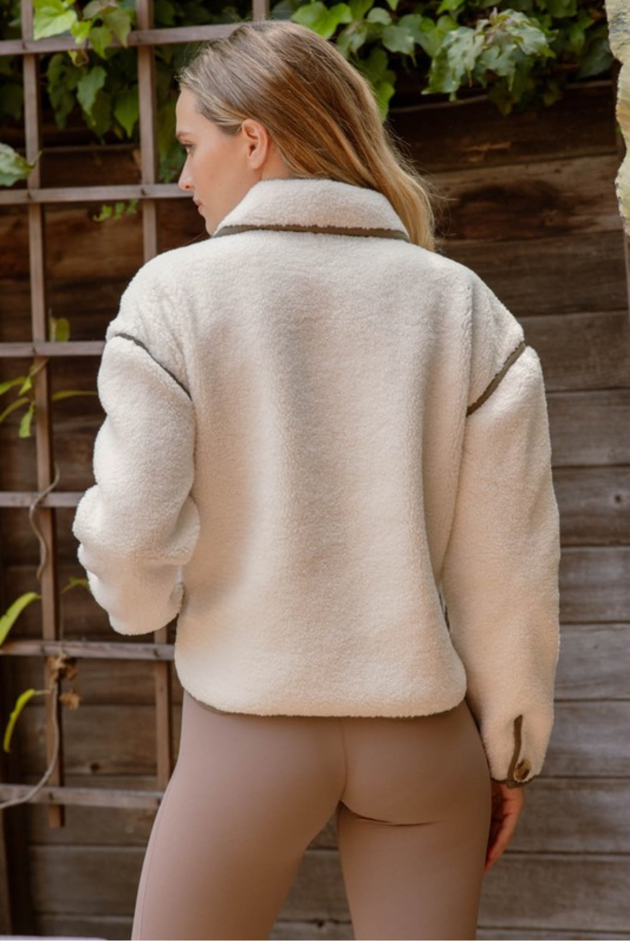 The Carol Cream Fleece Jacket