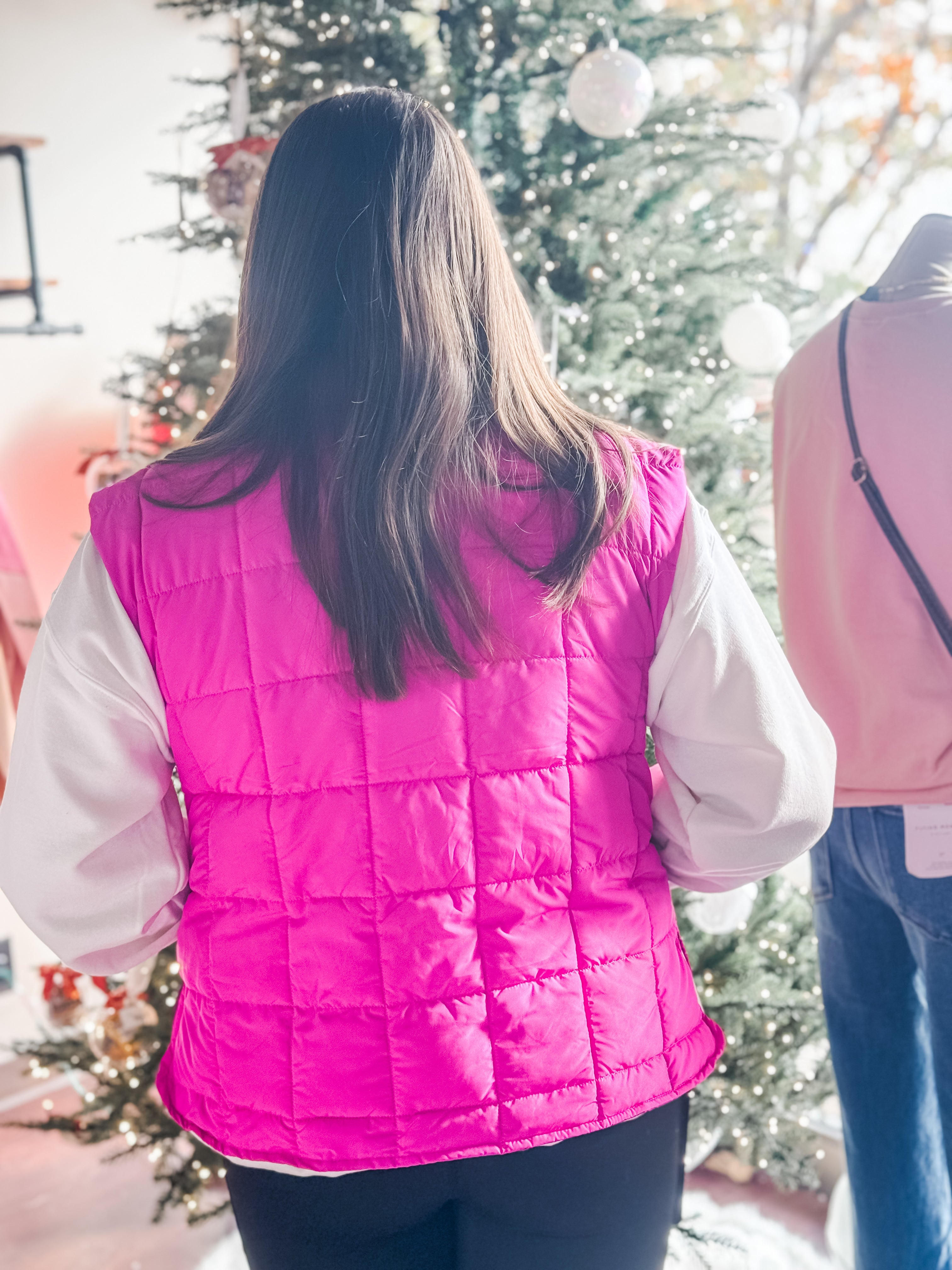 The Sami Pink Padded Vest